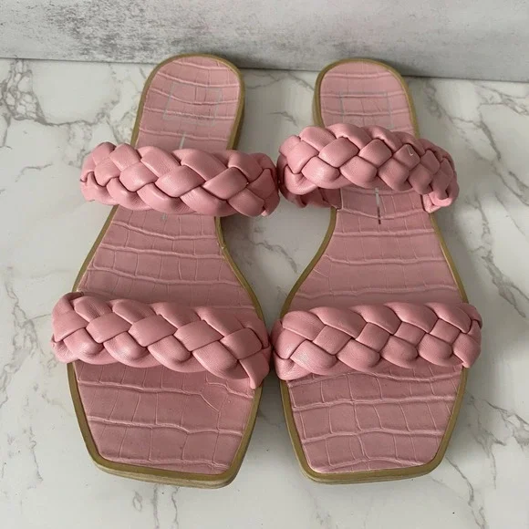 Dolce Vita Sandals Slides Sz 8 Pink Padded‎ Resort Summer - Picture 2 of 12
